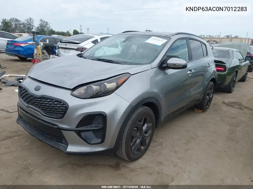 2022 Kia Sportage Nightfall Edition VIN: KNDP63AC0N7012283 Lot: 45616831