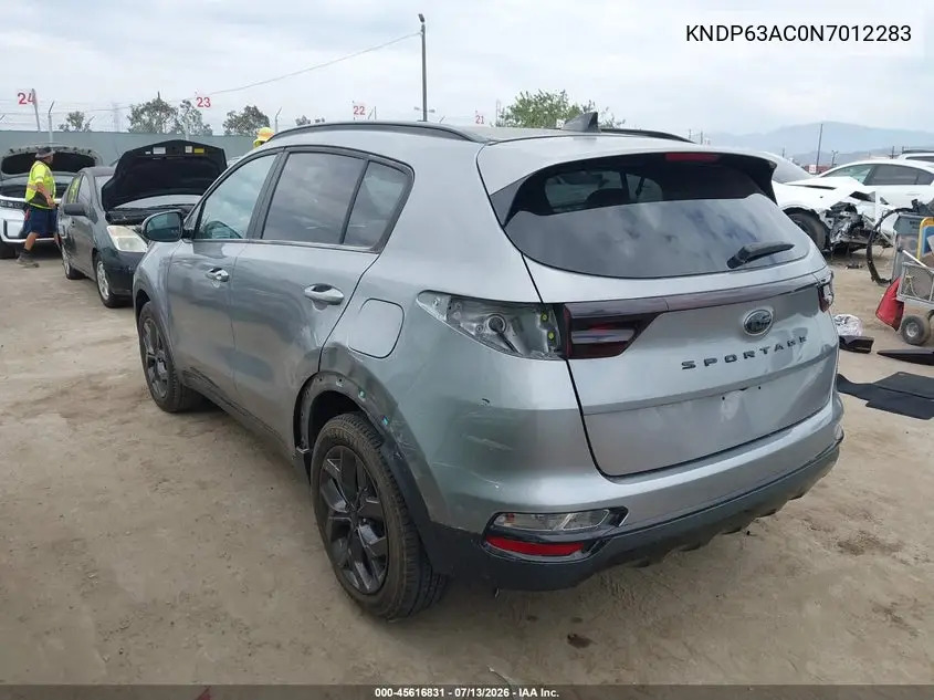 2022 Kia Sportage Nightfall Edition VIN: KNDP63AC0N7012283 Lot: 45616831