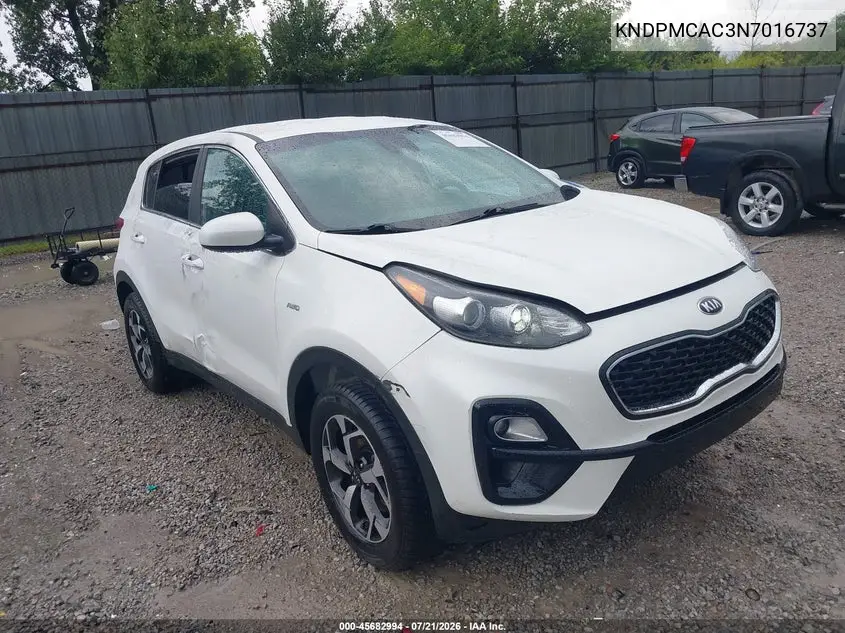 2022 Kia Sportage Lx VIN: KNDPMCAC3N7016737 Lot: 45682994