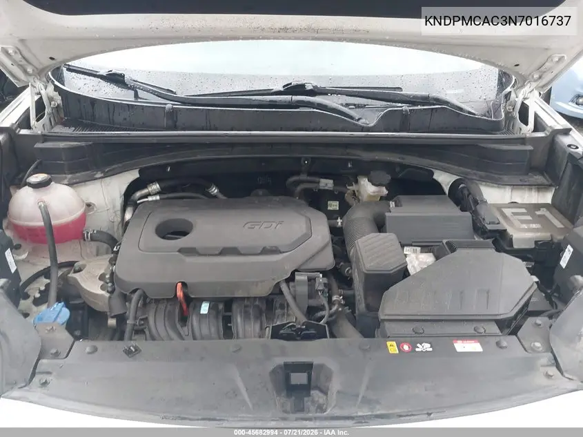 2022 Kia Sportage Lx VIN: KNDPMCAC3N7016737 Lot: 45682994