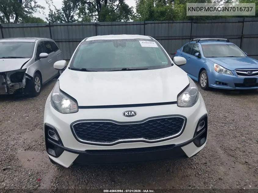 2022 Kia Sportage Lx VIN: KNDPMCAC3N7016737 Lot: 45682994