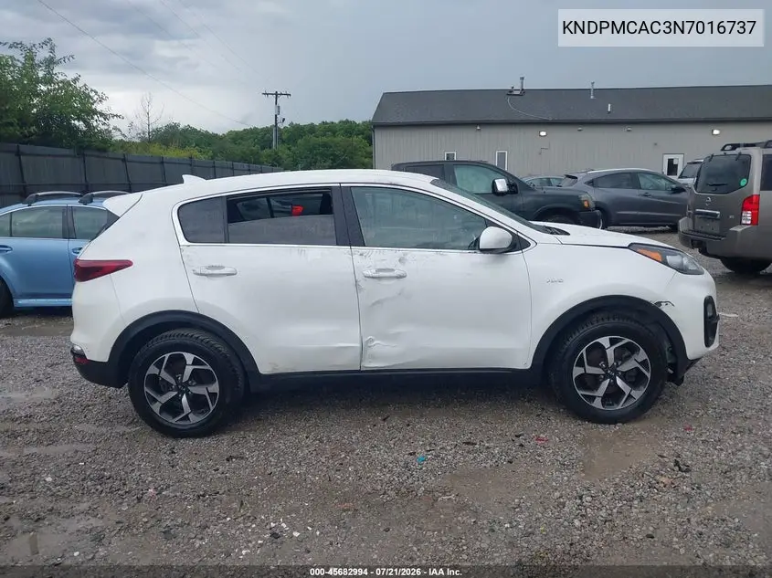 2022 Kia Sportage Lx VIN: KNDPMCAC3N7016737 Lot: 45682994