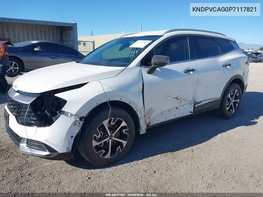 KNDPVCAG0P7117821 2023 Kia Sportage Hybrid Ex