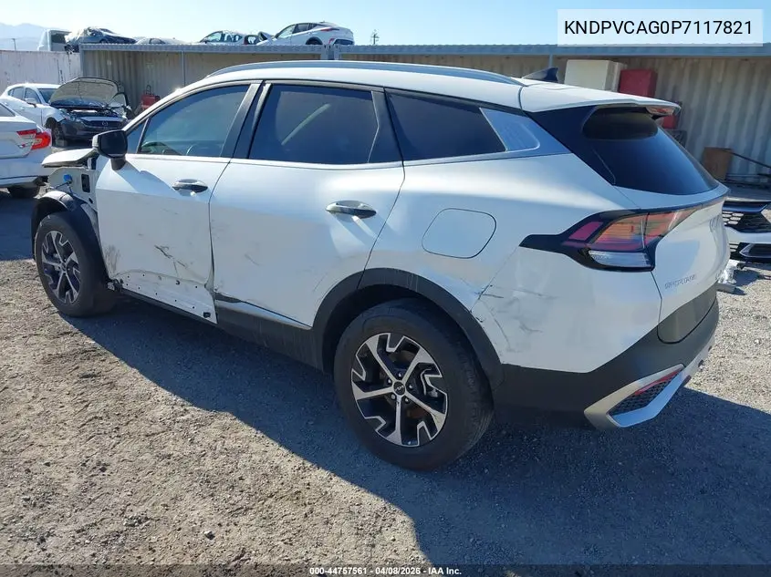 KNDPVCAG0P7117821 2023 Kia Sportage Hybrid Ex