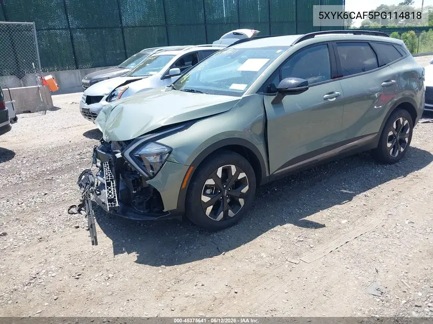 2023 Kia Sportage X-Line VIN: 5XYK6CAF5PG114818 Lot: 45375641