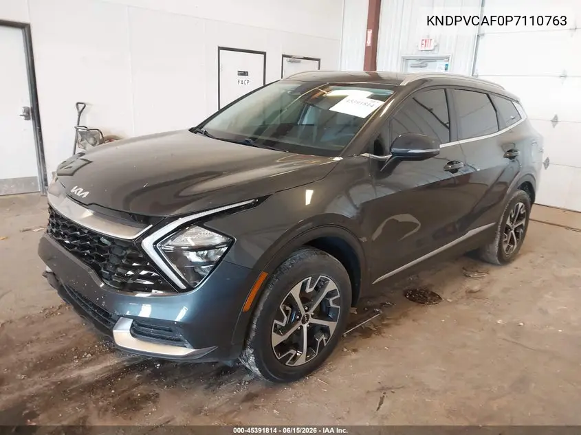 2023 Kia Sportage Ex VIN: KNDPVCAF0P7110763 Lot: 45391814
