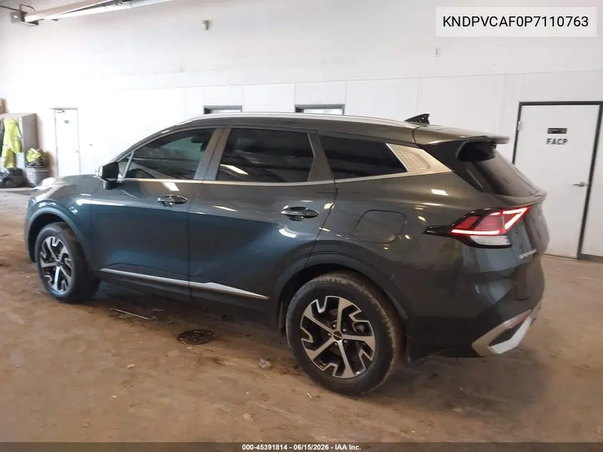 2023 Kia Sportage Ex VIN: KNDPVCAF0P7110763 Lot: 45391814