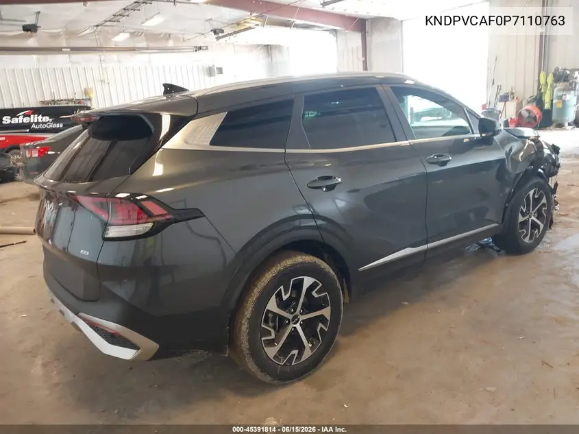 2023 Kia Sportage Ex VIN: KNDPVCAF0P7110763 Lot: 45391814