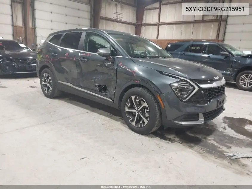 5XYK33DF9RG215951 2024 Kia Sportage Ex