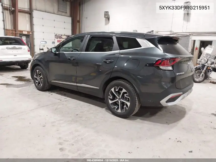 5XYK33DF9RG215951 2024 Kia Sportage Ex