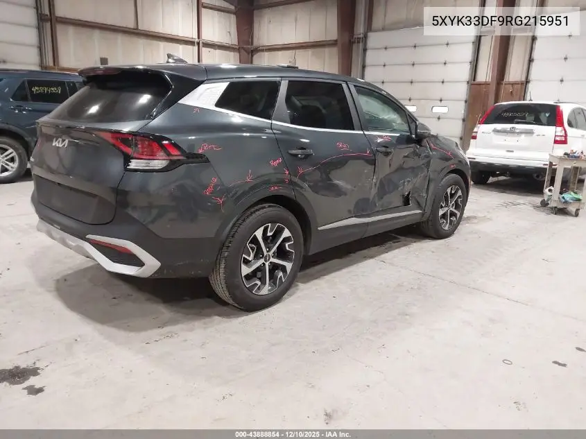 5XYK33DF9RG215951 2024 Kia Sportage Ex