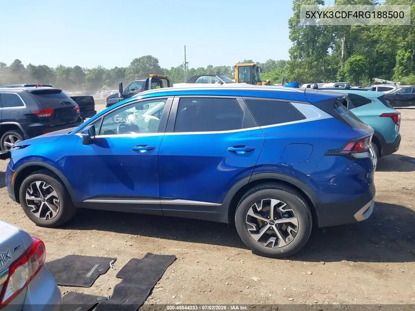 2024 Kia Sportage Ex VIN: 5XYK3CDF4RG188500 Lot: 45544233