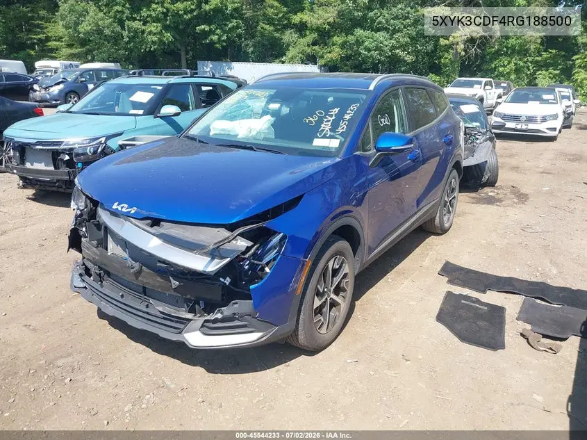 2024 Kia Sportage Ex VIN: 5XYK3CDF4RG188500 Lot: 45544233
