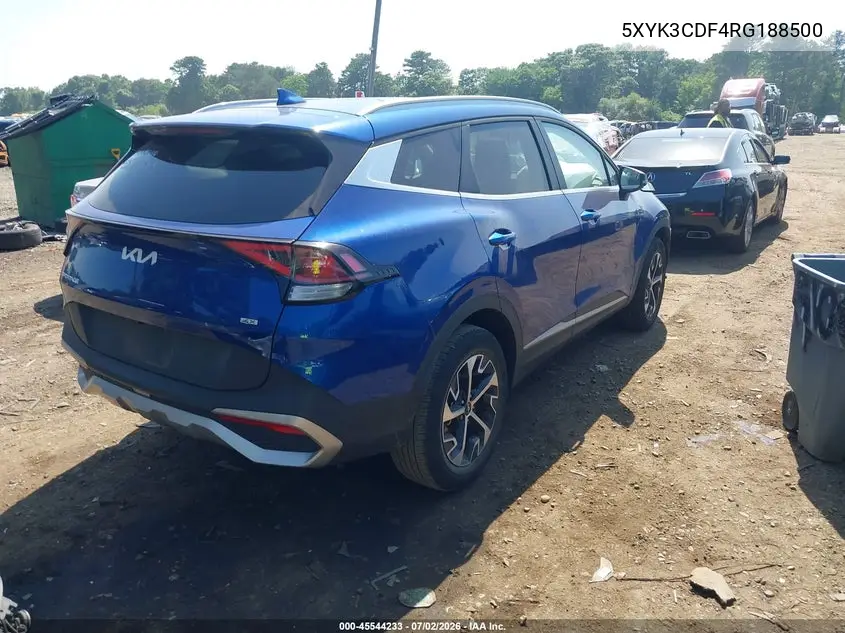 2024 Kia Sportage Ex VIN: 5XYK3CDF4RG188500 Lot: 45544233