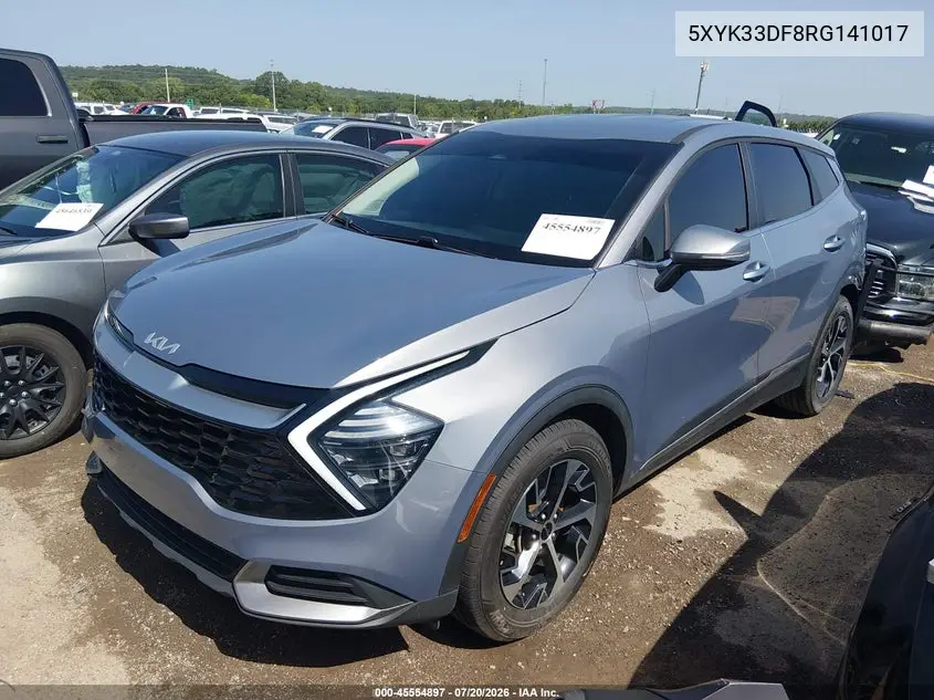2024 Kia Sportage Ex VIN: 5XYK33DF8RG141017 Lot: 45554897