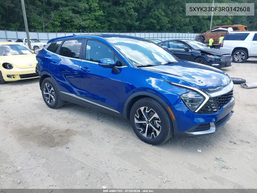 2024 Kia Sportage Ex VIN: 5XYK33DF3RG142608 Lot: 45661102