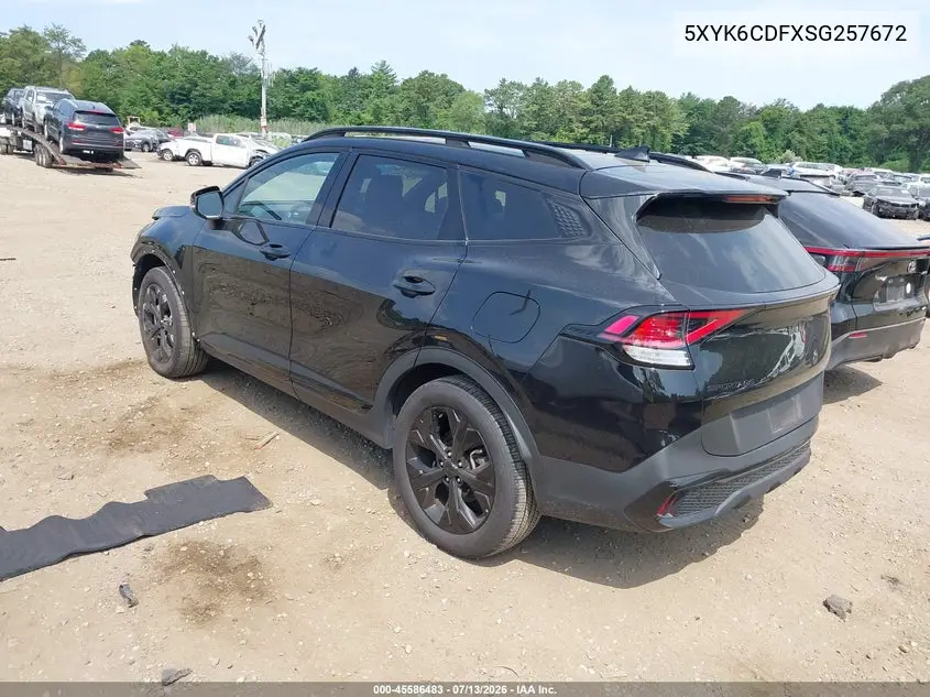 2025 Kia Sportage X-Line VIN: 5XYK6CDFXSG257672 Lot: 45586483