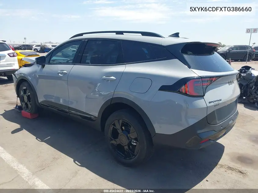 2026 Kia Sportage X-Line VIN: 5XYK6CDFXTG386660 Lot: 45424422