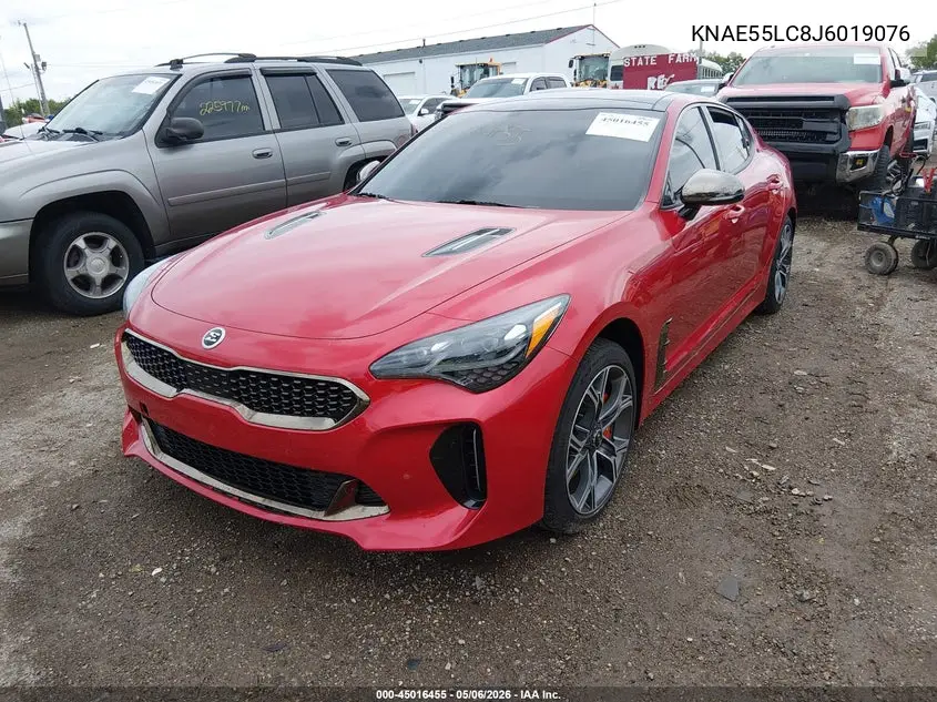 2018 Kia Stinger Gt2 VIN: KNAE55LC8J6019076 Lot: 45016455