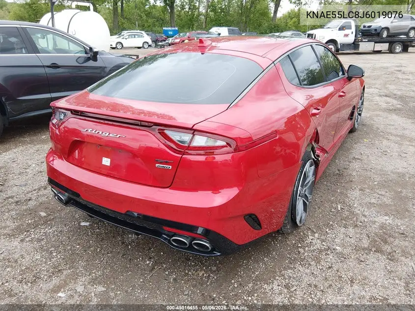 2018 Kia Stinger Gt2 VIN: KNAE55LC8J6019076 Lot: 45016455