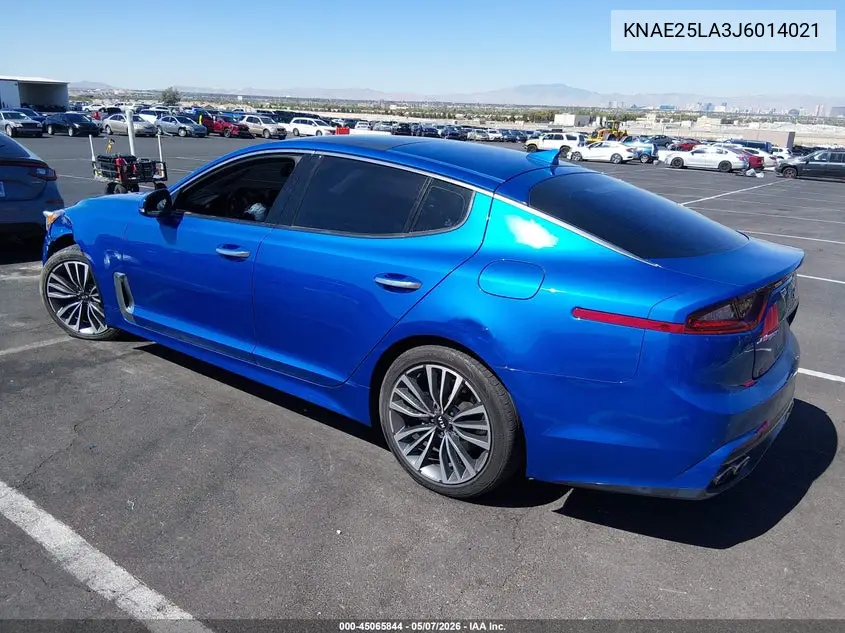 2018 Kia Stinger Premium VIN: KNAE25LA3J6014021 Lot: 45065844