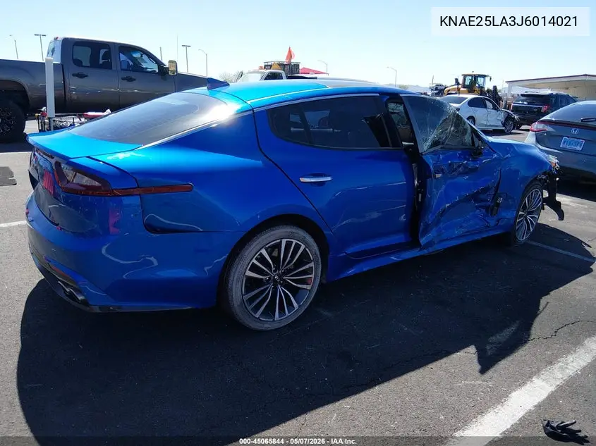 2018 Kia Stinger Premium VIN: KNAE25LA3J6014021 Lot: 45065844