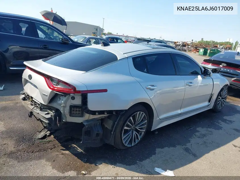 2018 Kia Stinger Premium VIN: KNAE25LA6J6017009 Lot: 45068471