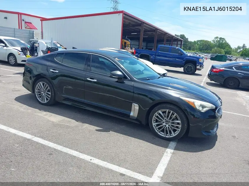 2018 Kia Stinger VIN: KNAE15LA1J6015204 Lot: 45070208