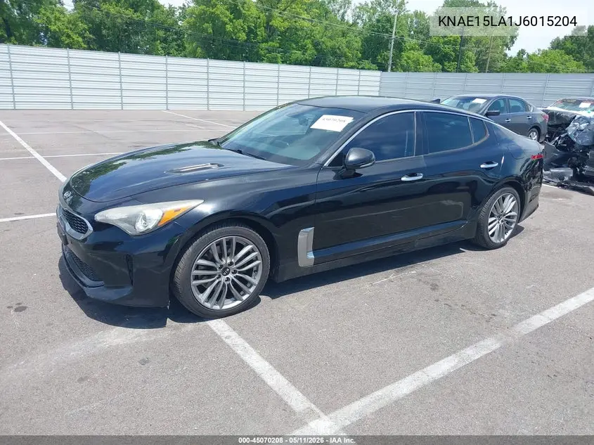 2018 Kia Stinger VIN: KNAE15LA1J6015204 Lot: 45070208