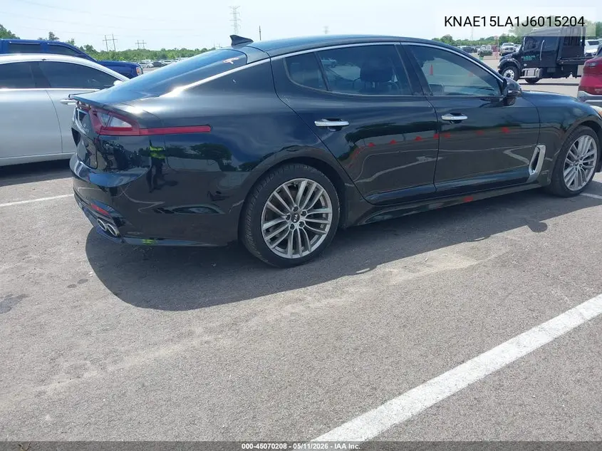 2018 Kia Stinger VIN: KNAE15LA1J6015204 Lot: 45070208