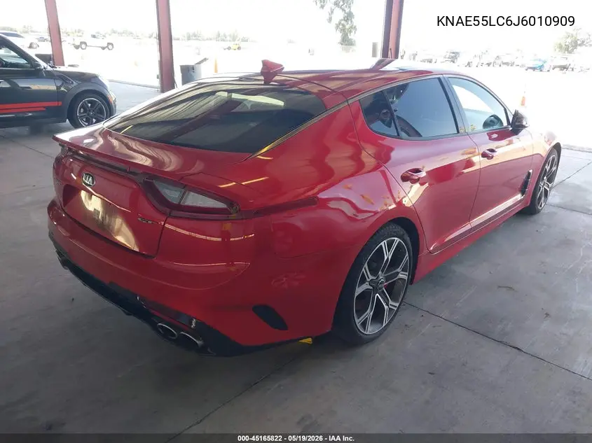 2018 Kia Stinger Gt2 VIN: KNAE55LC6J6010909 Lot: 45165822