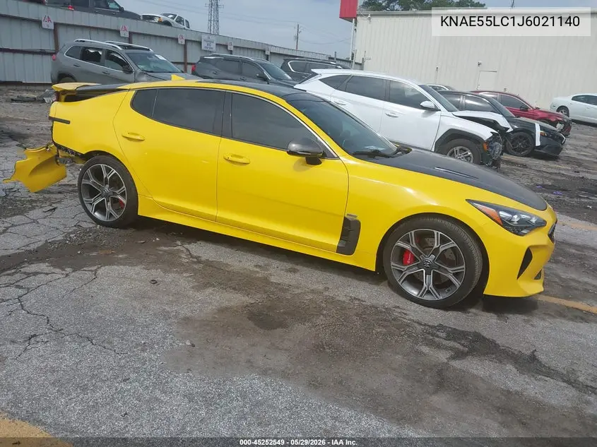 2018 Kia Stinger Gt2 VIN: KNAE55LC1J6021140 Lot: 45252549