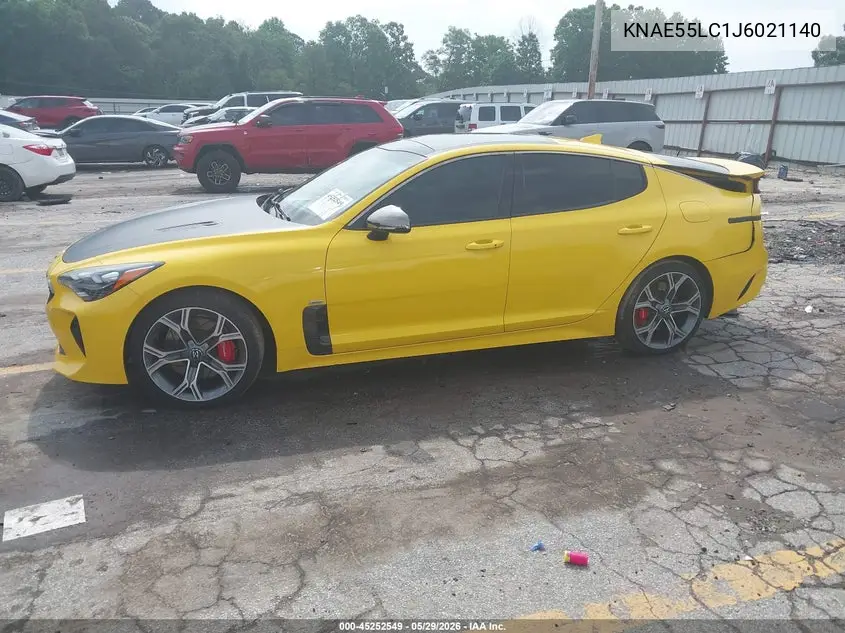 2018 Kia Stinger Gt2 VIN: KNAE55LC1J6021140 Lot: 45252549