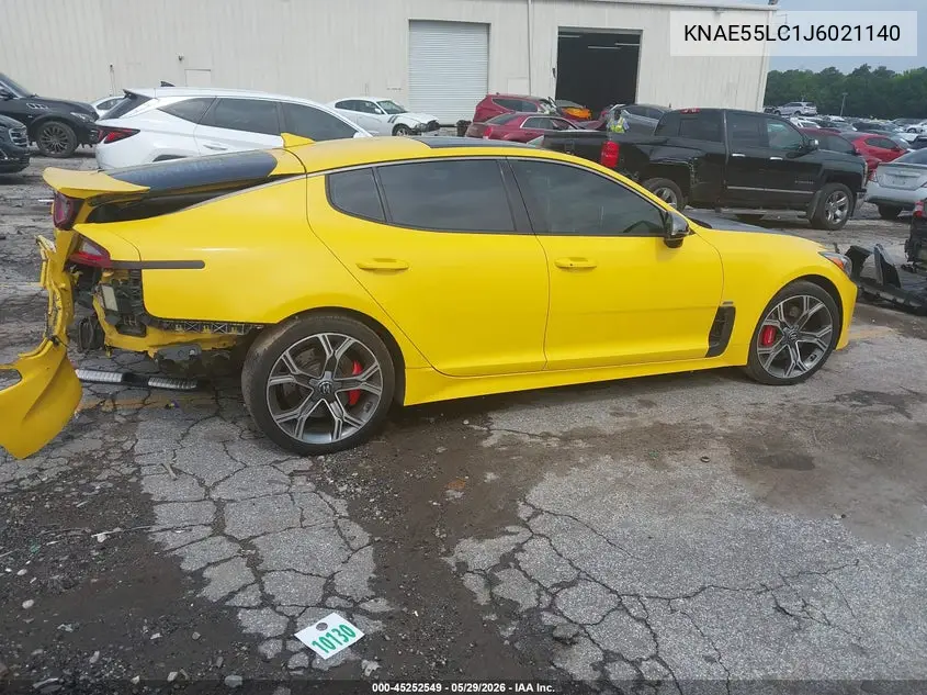 2018 Kia Stinger Gt2 VIN: KNAE55LC1J6021140 Lot: 45252549