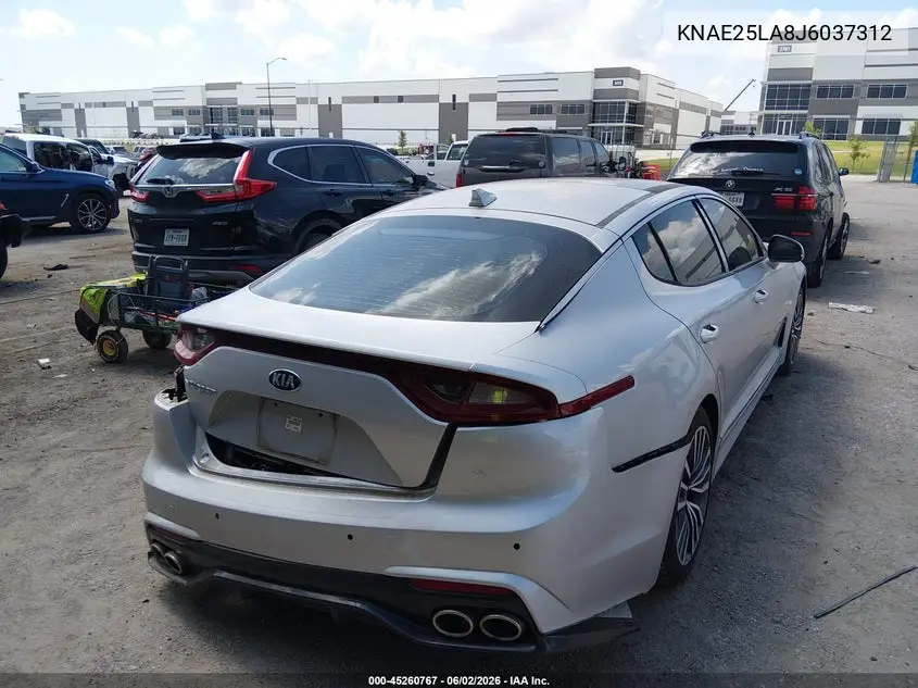 2018 Kia Stinger Premium VIN: KNAE25LA8J6037312 Lot: 45260767