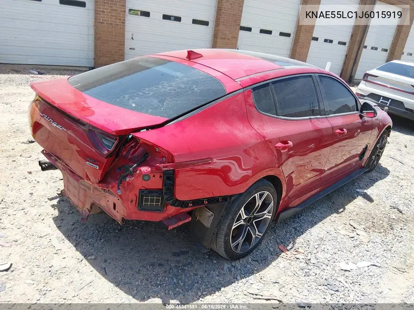 2018 Kia Stinger Gt2 VIN: KNAE55LC1J6015919 Lot: 45341551