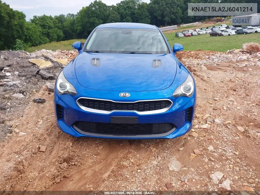 2018 Kia Stinger VIN: KNAE15LA2J6041214 Lot: 45371506