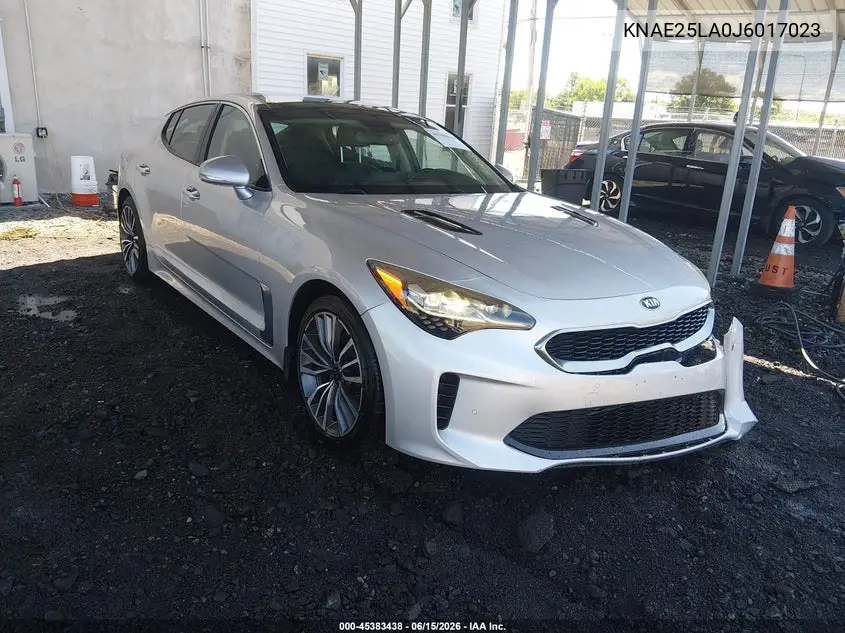 2018 Kia Stinger Premium VIN: KNAE25LA0J6017023 Lot: 45383438