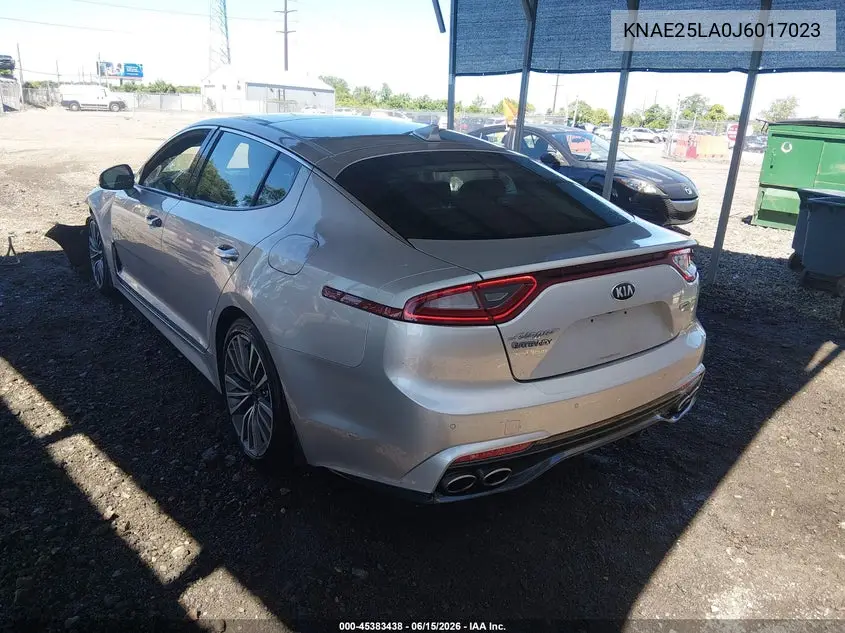 2018 Kia Stinger Premium VIN: KNAE25LA0J6017023 Lot: 45383438