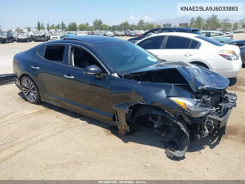 2018 Kia Stinger Premium VIN: KNAE25LA9J6033883 Lot: 45407350