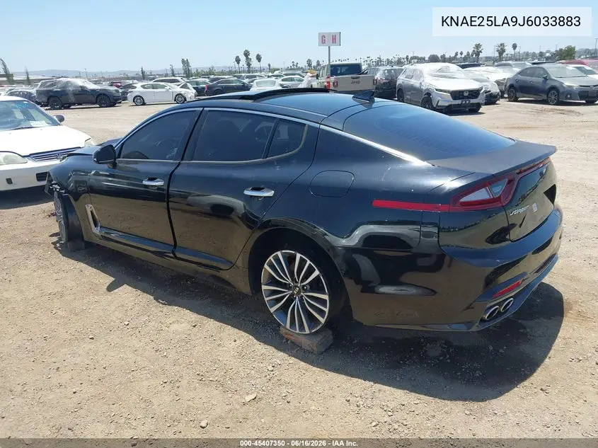 2018 Kia Stinger Premium VIN: KNAE25LA9J6033883 Lot: 45407350