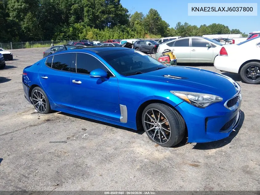 2018 Kia Stinger Premium VIN: KNAE25LAXJ6037800 Lot: 45451560