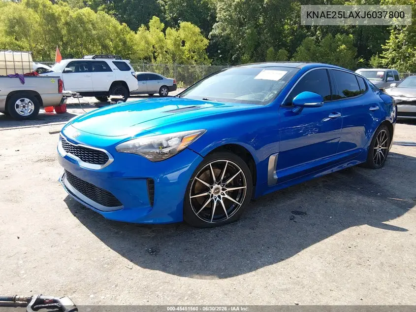2018 Kia Stinger Premium VIN: KNAE25LAXJ6037800 Lot: 45451560