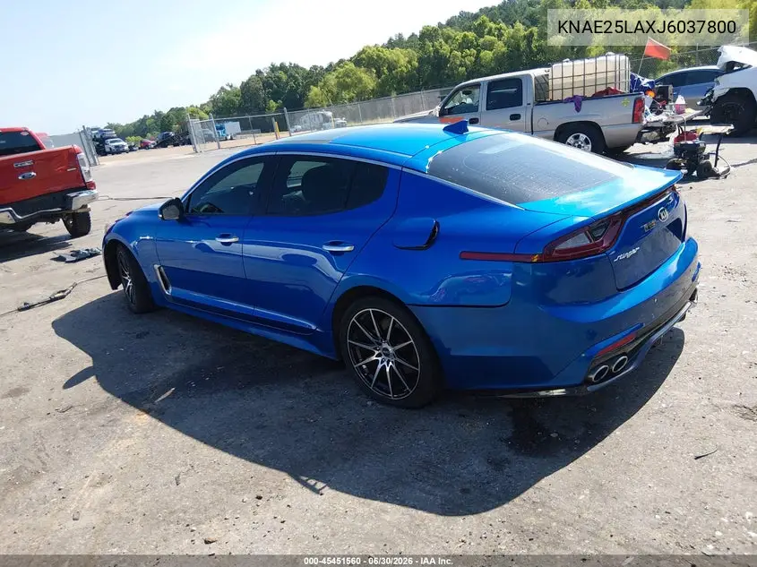 2018 Kia Stinger Premium VIN: KNAE25LAXJ6037800 Lot: 45451560