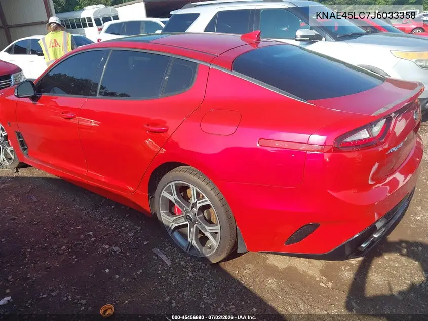 2018 Kia Stinger Gt1 VIN: KNAE45LC7J6033358 Lot: 45456690