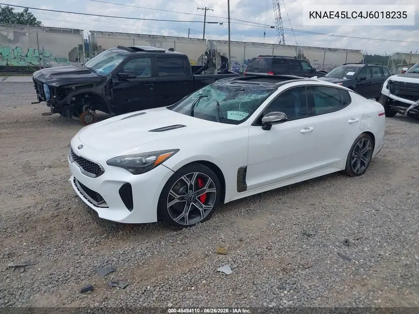 2018 Kia Stinger Gt1 VIN: KNAE45LC4J6018235 Lot: 45494110