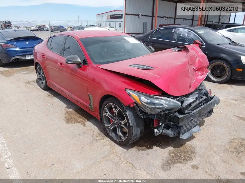 2018 Kia Stinger Gt VIN: KNAE35LCXJ6032210 Lot: 45496051