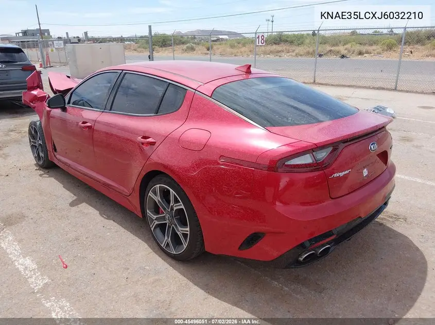 2018 Kia Stinger Gt VIN: KNAE35LCXJ6032210 Lot: 45496051