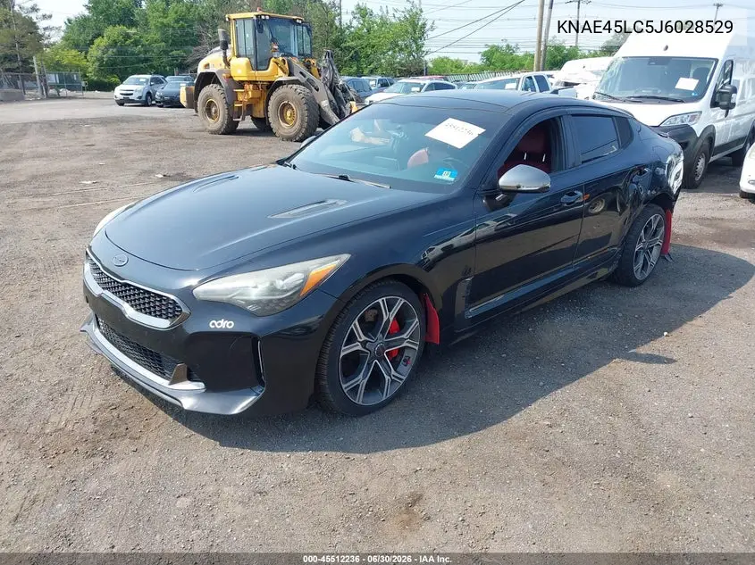 2018 Kia Stinger Gt1 VIN: KNAE45LC5J6028529 Lot: 45512236