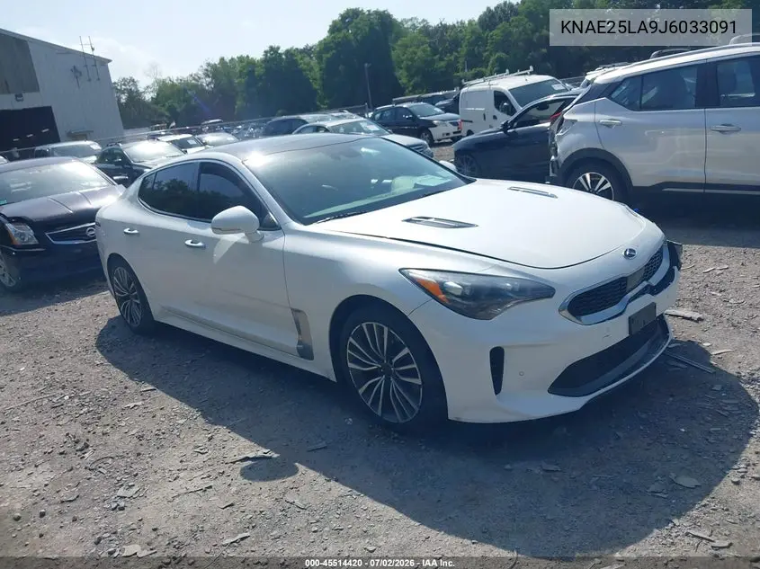 2018 Kia Stinger Premium VIN: KNAE25LA9J6033091 Lot: 45514420
